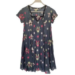 Odd Molly Gray Embroidered Boho Floral Dress similar to johnny was
